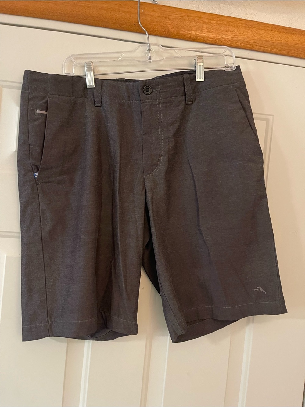 Tommy Bahama Men’s Dark Gray Amphibious Shorts / Swim Trunks 34